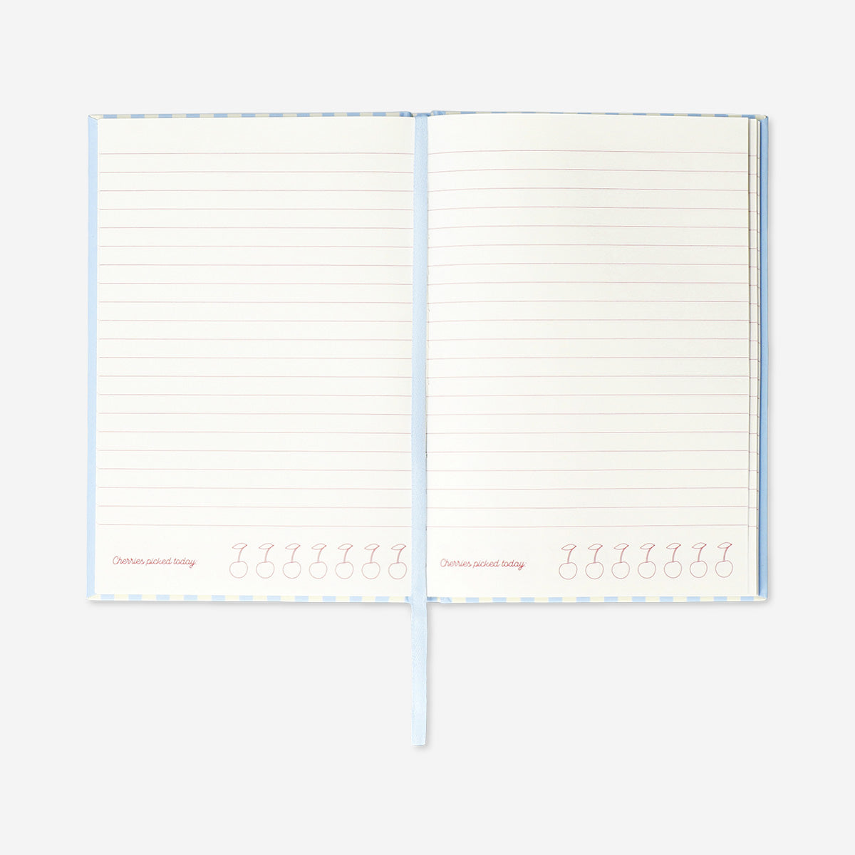 A5 liniertes Notizbuch mit Kirsche Einband