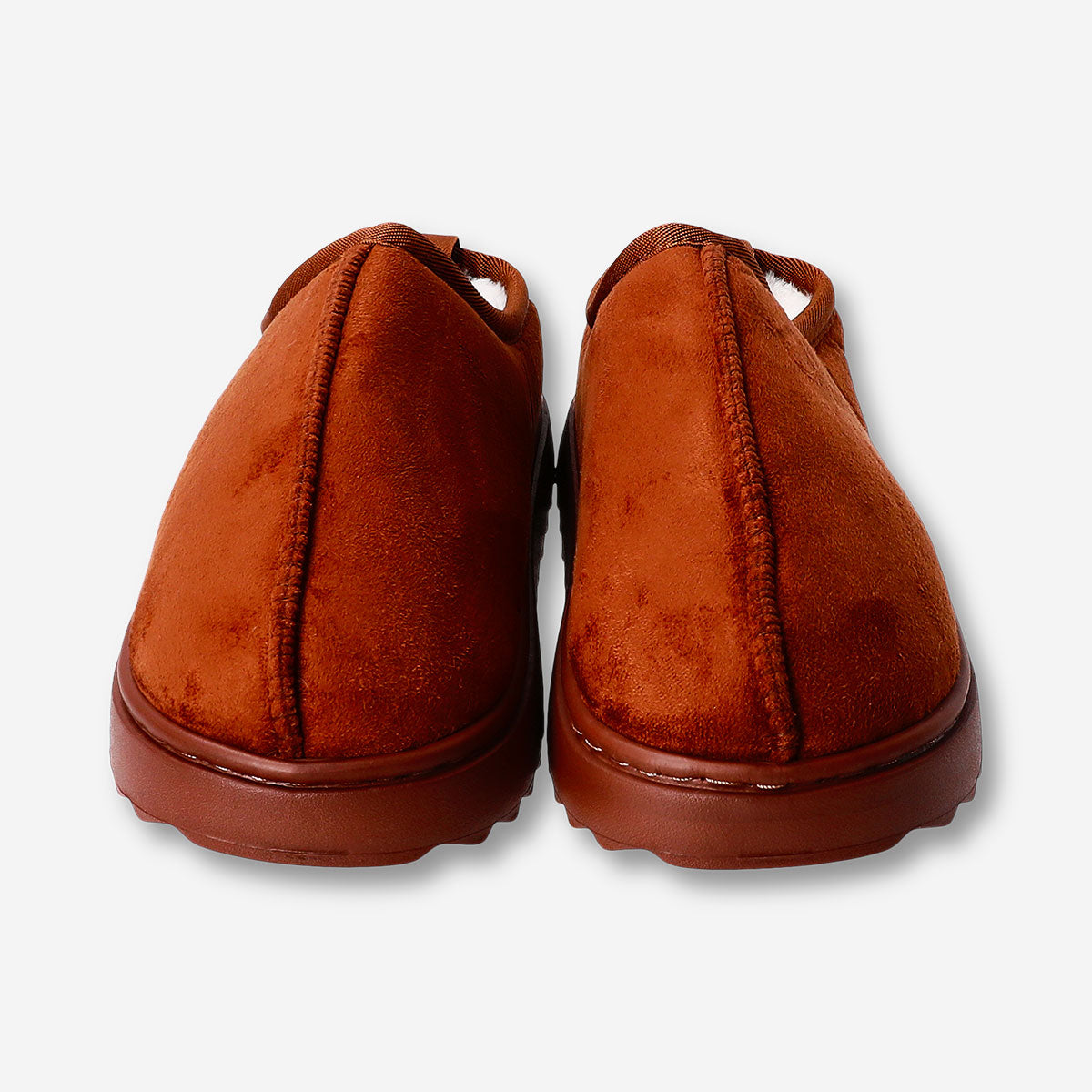 Brown textile clog slippers in size 39/40 with a slip-on design, featuring a comfortable and casual style by Flying Tiger Copenhagen