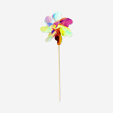 Rainbow pinwheel toy from Flying Tiger Copenhagen, 49x18 cm colorful plastic windmill for outdoor play