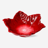 Decorative 20cm Poinsettia flower bowl from Flying Tiger Copenhagen, suitable for kitchen or table display.