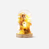 Glowing autumn decoration in a 15 cm dome lamp, Flying Tiger Copenhagen home decor with warm autumn-inspired lights.