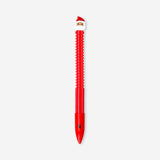 Flying Tiger Copenhagen spring Santa ballpoint pen for office use, featuring a festive Santa design in bright colors.