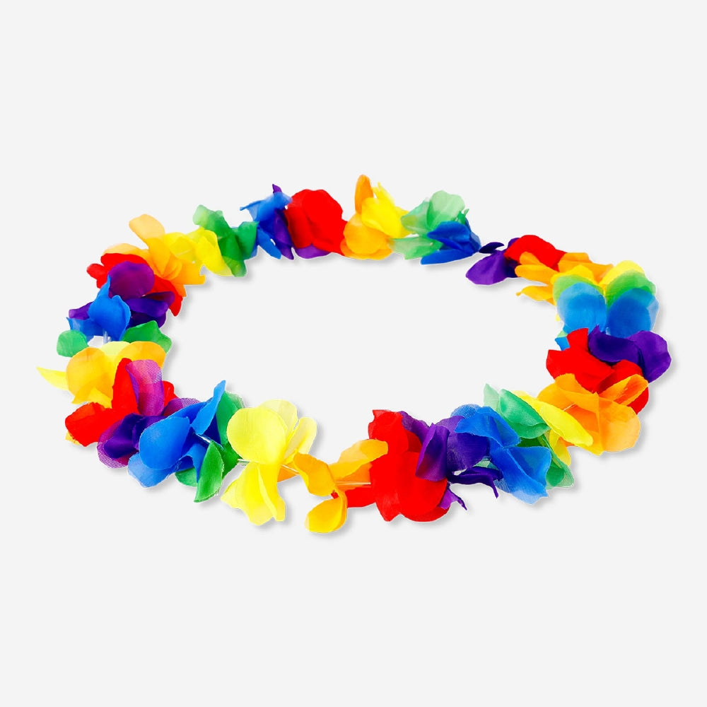 Rainbow flower necklace