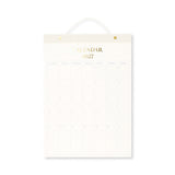 Hanging 2027 office monthly calendar by Flying Tiger Copenhagen with grid layout and colorful design on white background.