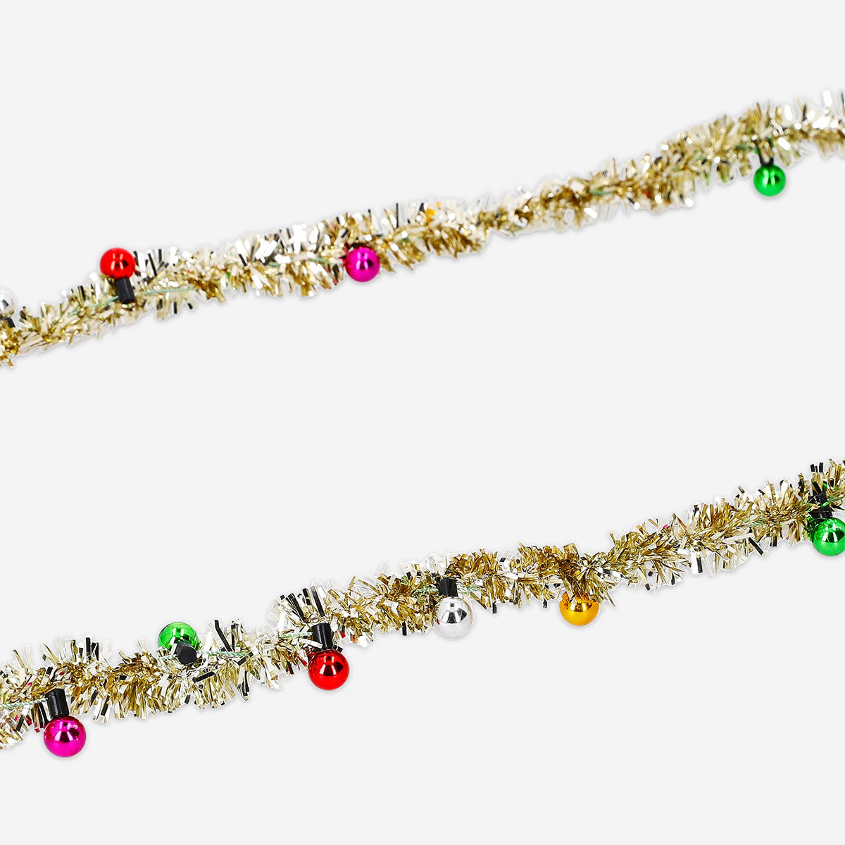 Gold tinsel ribbon from Flying Tiger Copenhagen, 2 meters long, shiny decorative ribbon for office or craft use.