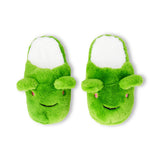 Textile frog slippers in size 38/39 from Flying Tiger Copenhagen, featuring playful frog design and comfortable slip-on style.