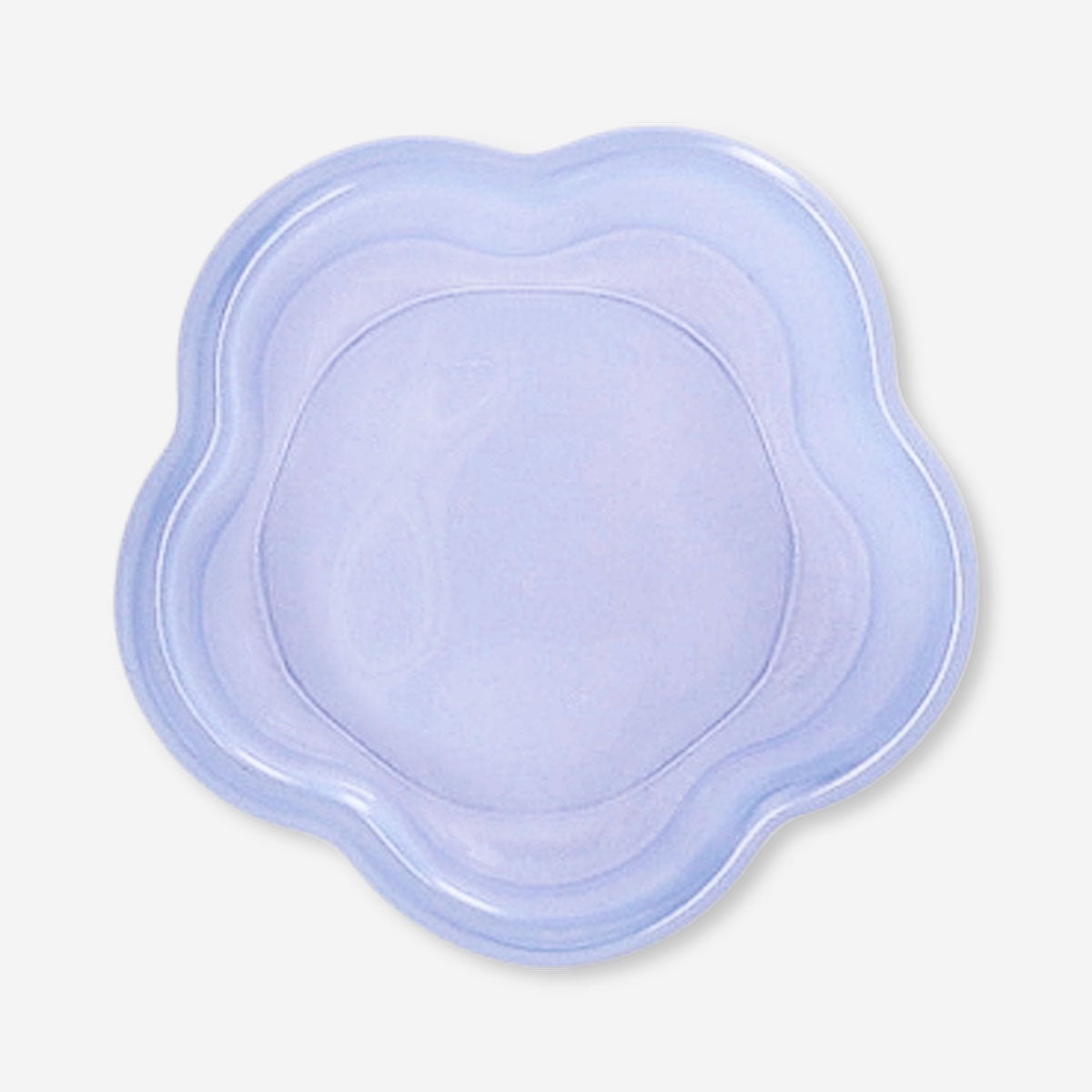 Milky blue glass tealight holder from Flying Tiger Copenhagen, designed for home decor and candlelight ambiance.