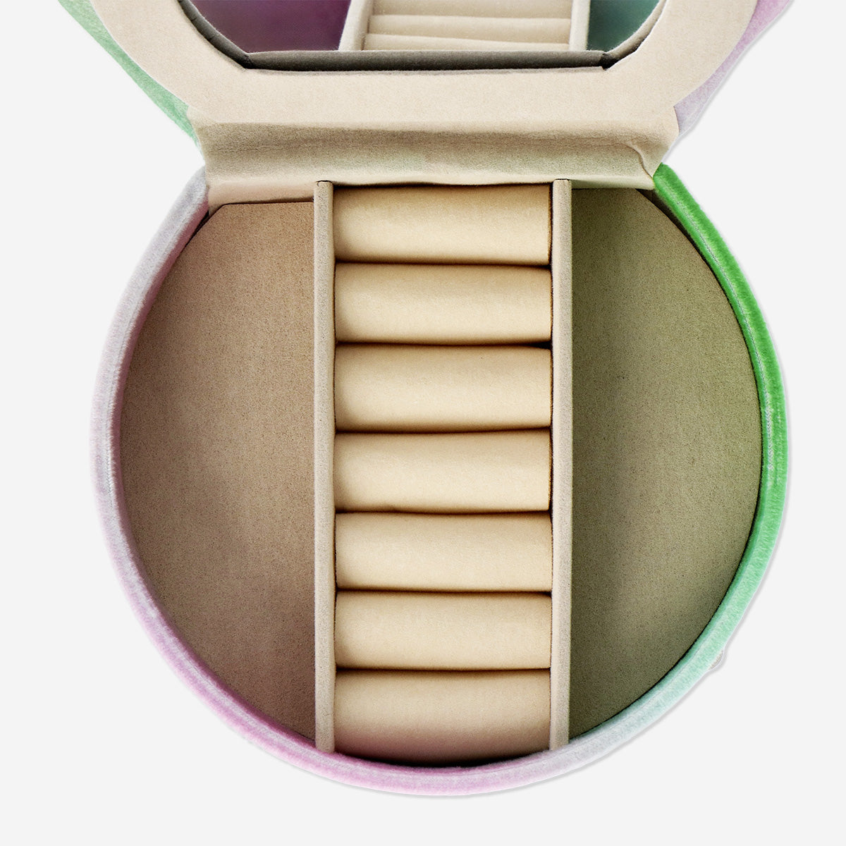 Jewellery storage as ombre stool with cushions