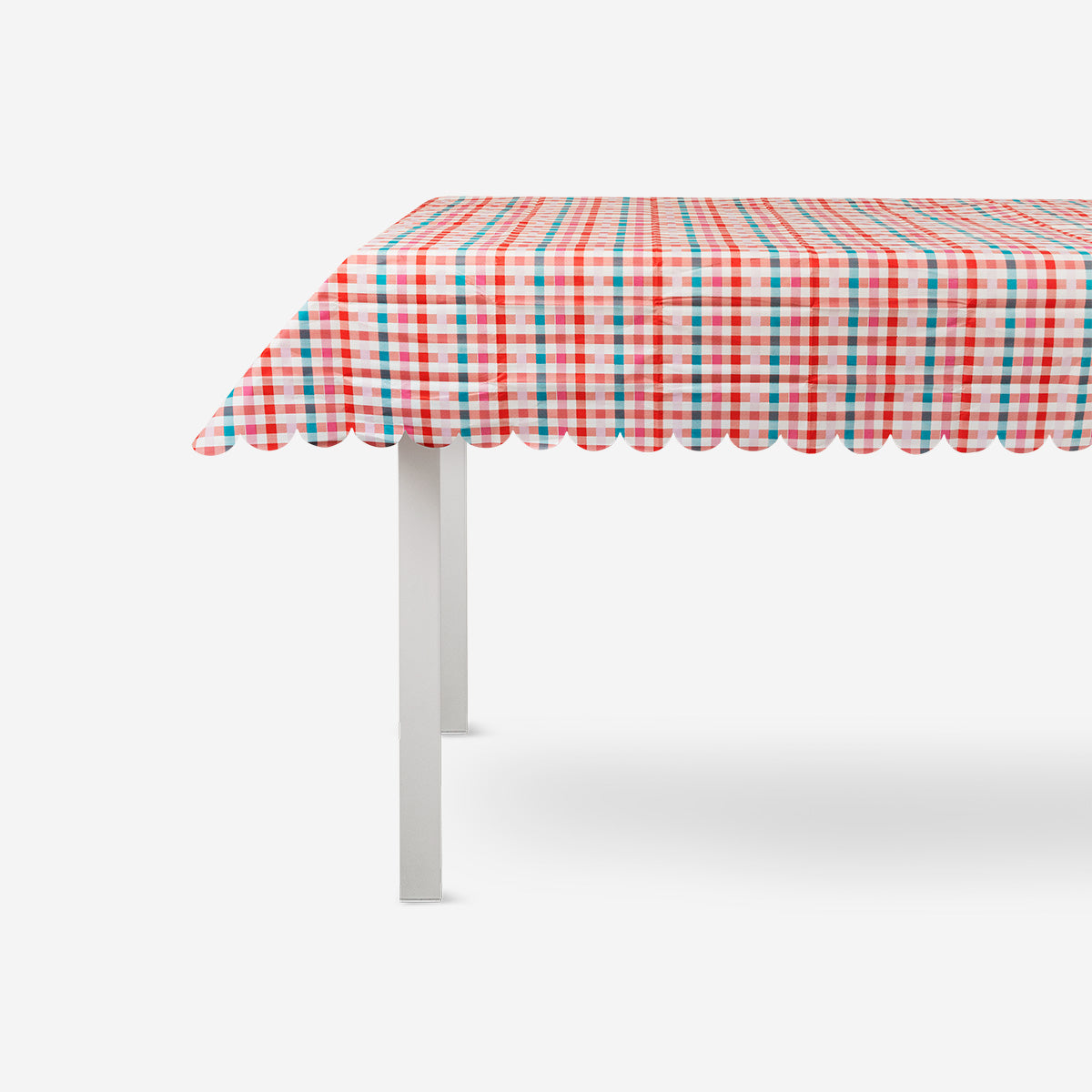 Chequered paper picnic tablecloth - 120x180 cm