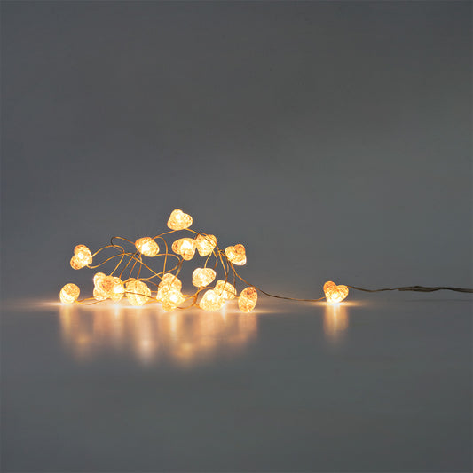 Lampsnoer - Roze harten