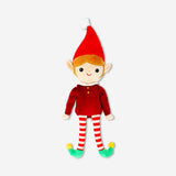 Flying Tiger Copenhagen plush elf girl toy with soft fabric and detailed features, perfect for children or collectors.