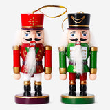 Two decorative hanging nutcrackers for home decor, featuring colorful designs, by Flying Tiger Copenhagen.