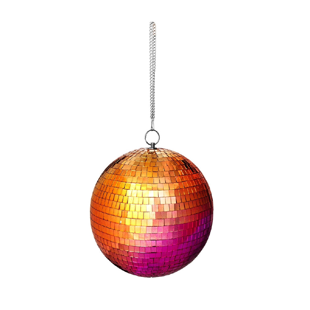 Flying Tiger Copenhagen multi-colored 20cm disco ball gadget with reflective, shiny surface and vibrant colors.