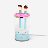 Cleaning machine for makeup brushes