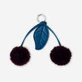 Flying Tiger Copenhagen plush cherry keyring made of soft textile with a cute, vibrant cherry design.
