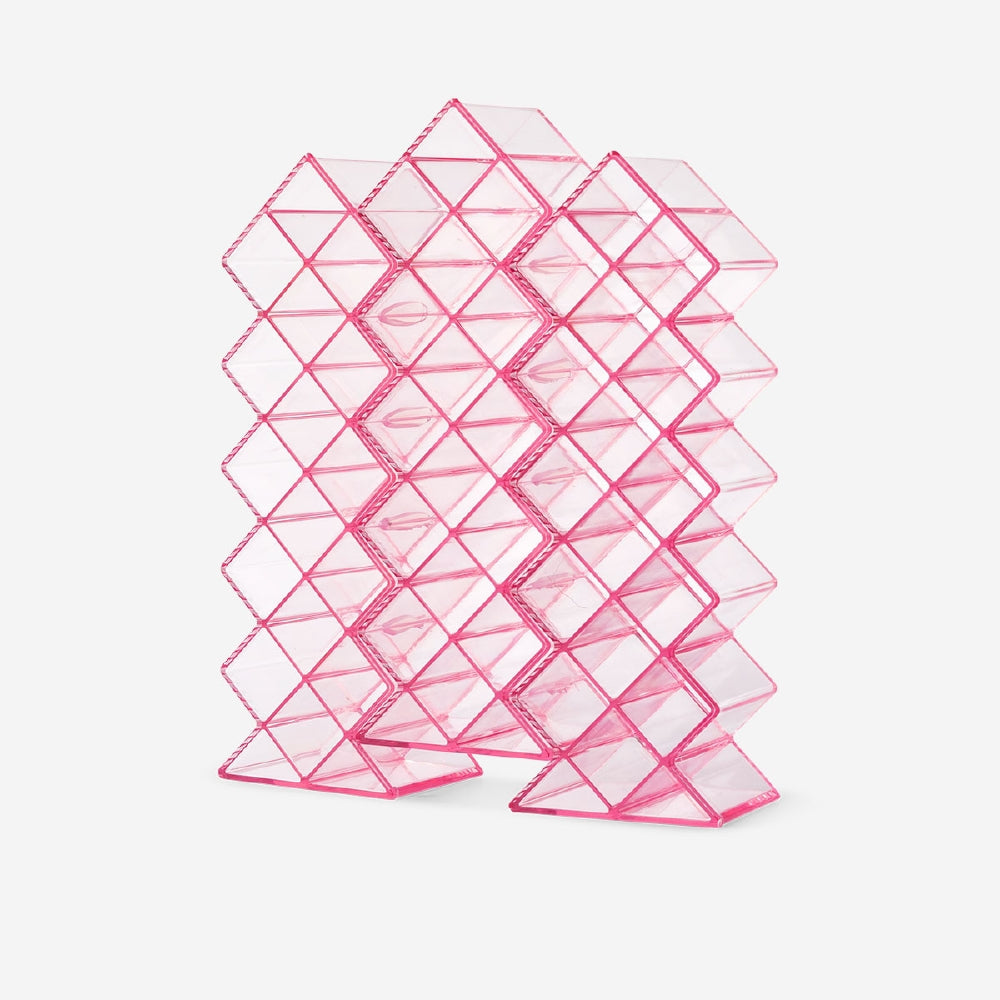 Pink cosmetic organiser for lip glosses, 25x20.5 cm, from Flying Tiger Copenhagen, designed for personal care and makeup storage.