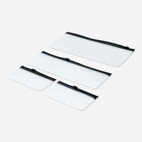 Svarta organiseringsväskor med dragkedja - 4 st