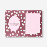 Memory journal for mum by Flying Tiger Copenhagen, elegant office journal with handwritten notes and memory pages.