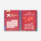 Chequered study planner 2026-2027 by Flying Tiger Copenhagen, featuring a black and white checkered cover for academic planning.