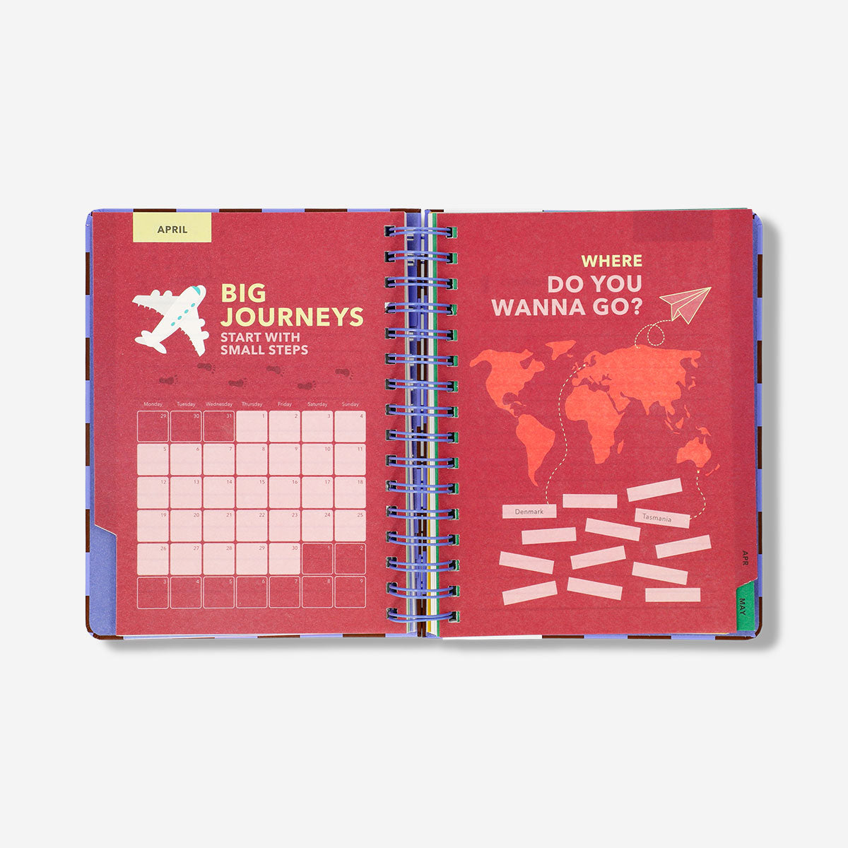 Chequered study planner 2026-2027 by Flying Tiger Copenhagen, featuring a black and white checkered cover for academic planning.