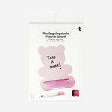 Pink gummy bear table planner board with marker