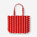 Red with hearts