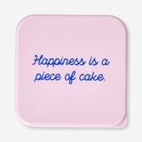 Scatola per snack blu con citazione - 12 cm