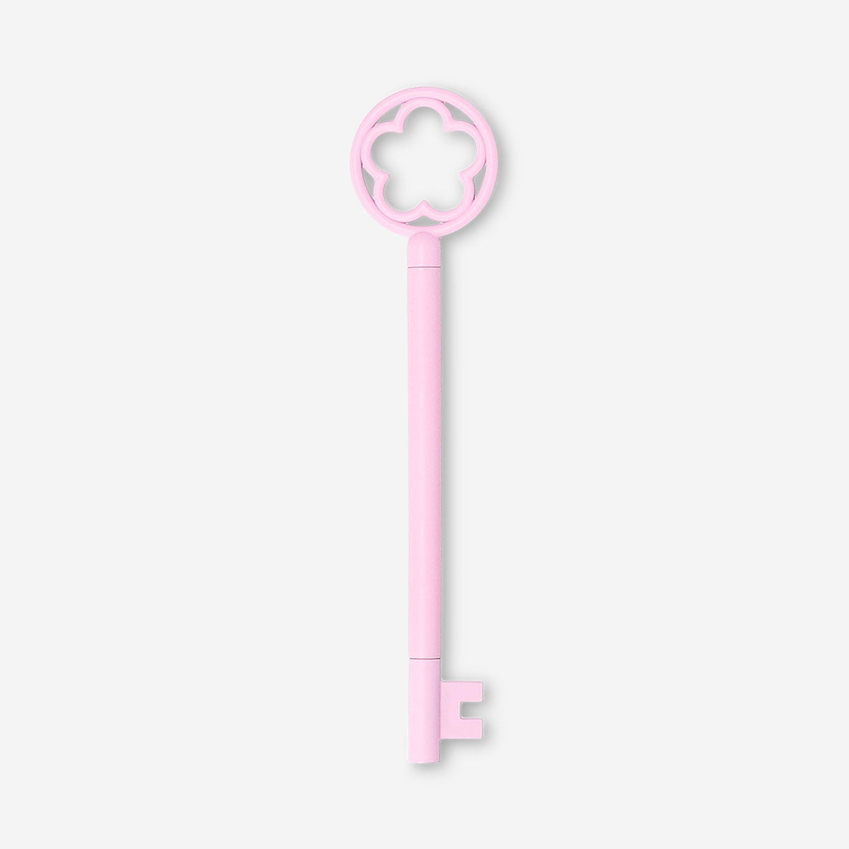 Pink key-shaped ballpoint pen from Flying Tiger Copenhagen, designed for office use, with a playful key shape and smooth writing tip.