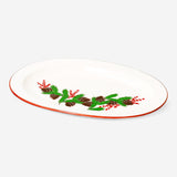 Christmas print serving plate, 16 cm, from Flying Tiger Copenhagen, featuring festive holiday design on ceramic kitchenware.