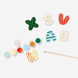 Colorful DIY painting letters A to Z set by Flying Tiger Copenhagen for arts and crafts projects.