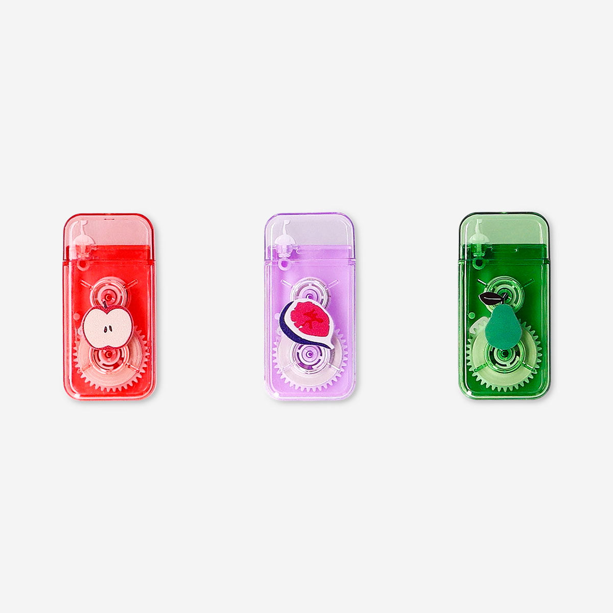 Flying Tiger Copenhagen correction tape pack with three fruit icon design, ideal for office use and note corrections.