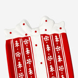 Gift with bow serving plate - 15 cm