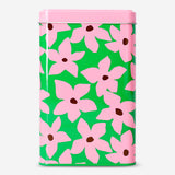 Storage tin with floral print - 16 cm