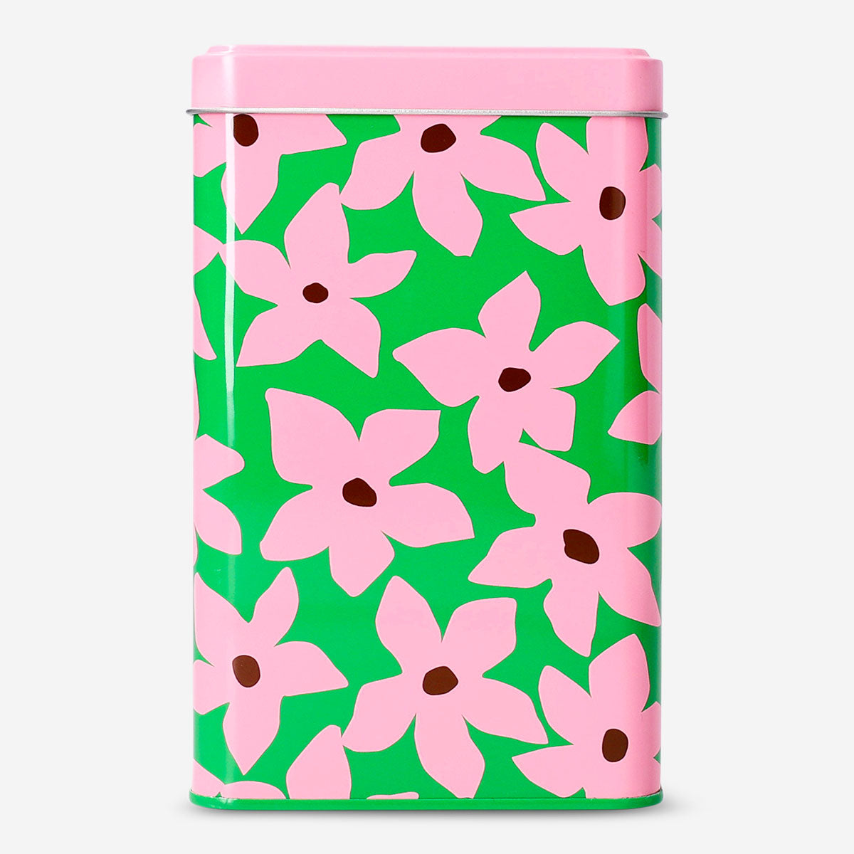 Storage tin with floral print - 16 cm