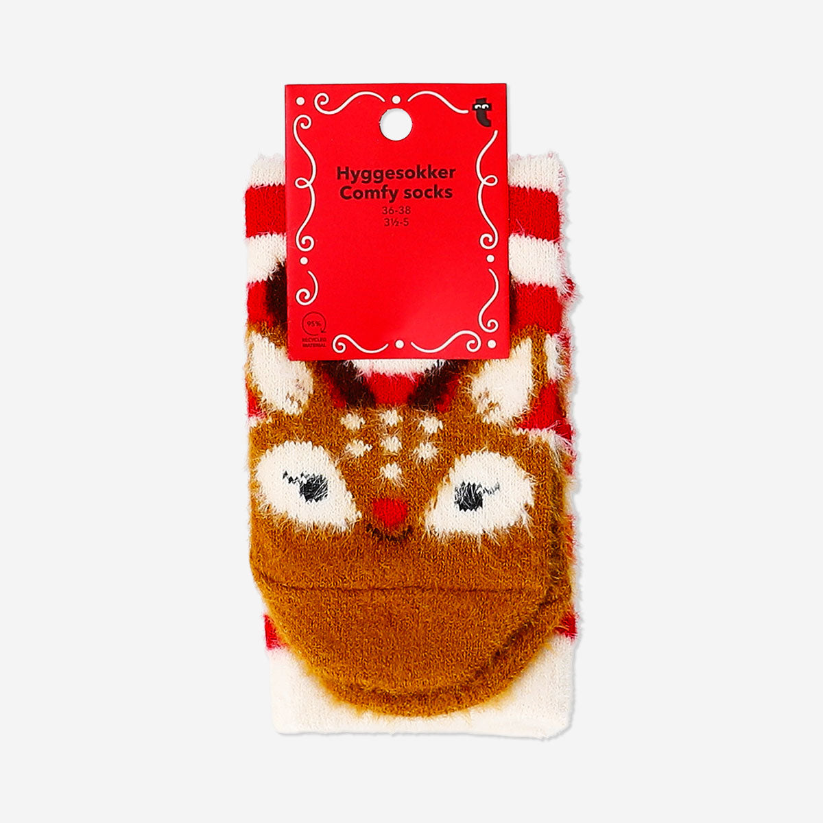 Comfy socks with reindeers - Size 36/38