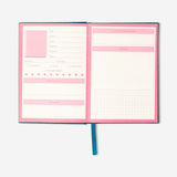 Flying Tiger Copenhagen English book journal for office use, featuring a sleek cover and lined pages for note-taking and organization.