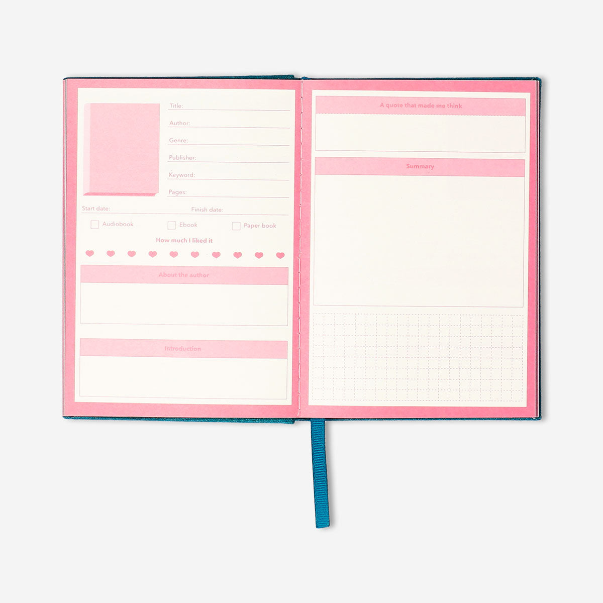 Flying Tiger Copenhagen English book journal for office use, featuring a sleek cover and lined pages for note-taking and organization.