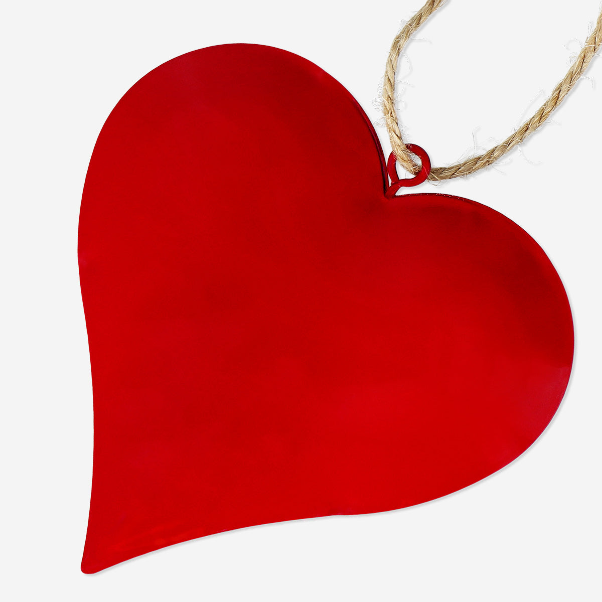 Red metal heart ornament
