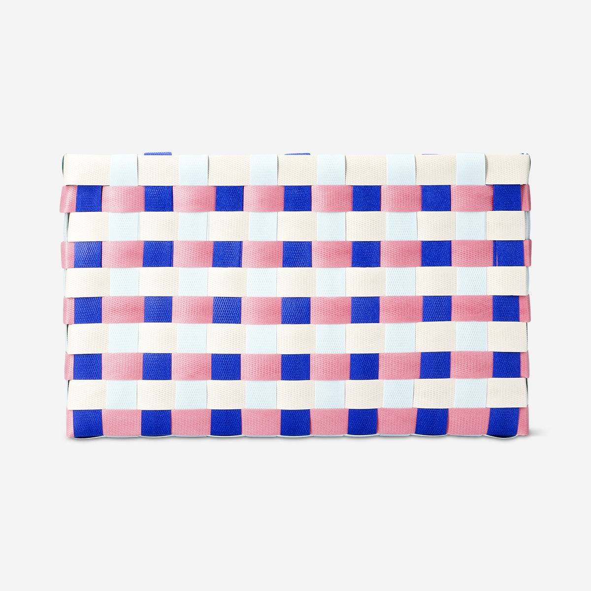 Multi coloured storage woven basket - 26 cm