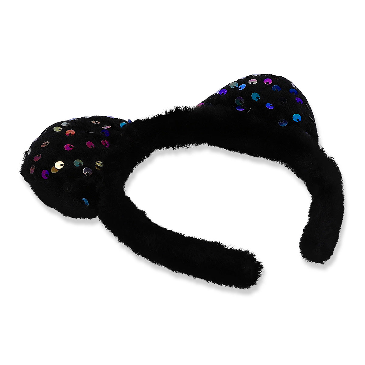 Kids' party hairband with sequined cat ears from Flying Tiger Copenhagen, colorful and playful accessory for children.