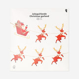 Christmas garland with Santa and his reindeers - 300 cm