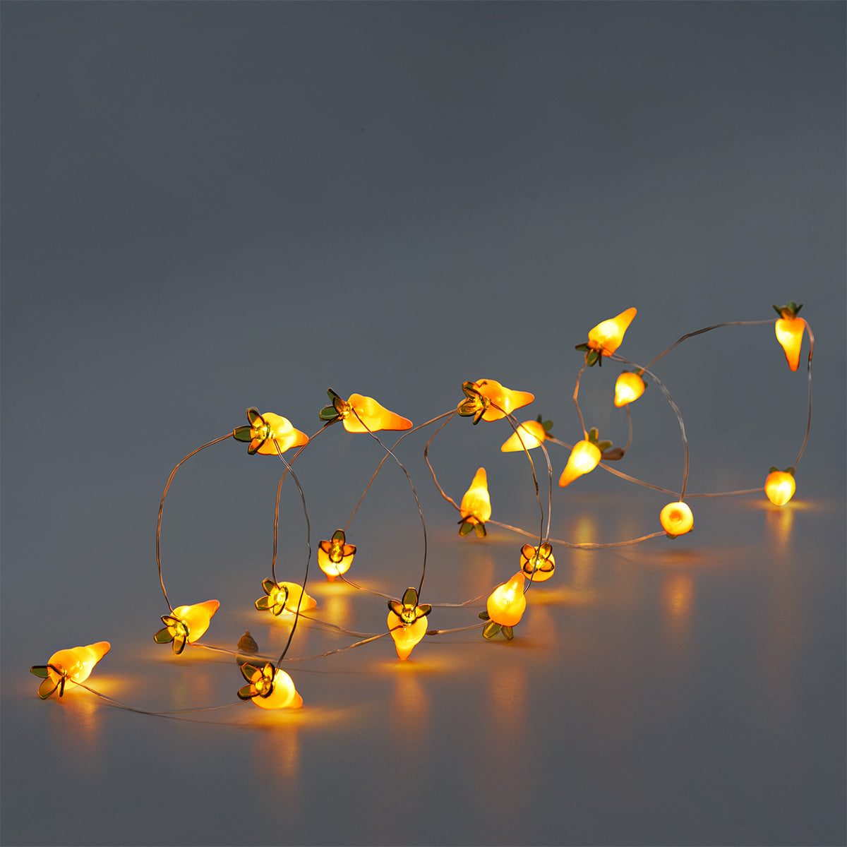 String lights - Orange carrots