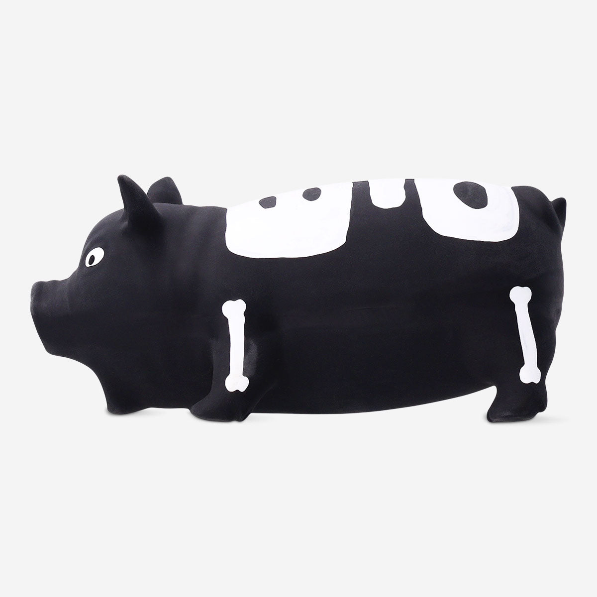 Flying Tiger Copenhagen skeleton pig pet toy, fun leisure chew toy for dogs with a spooky skeleton pig design.