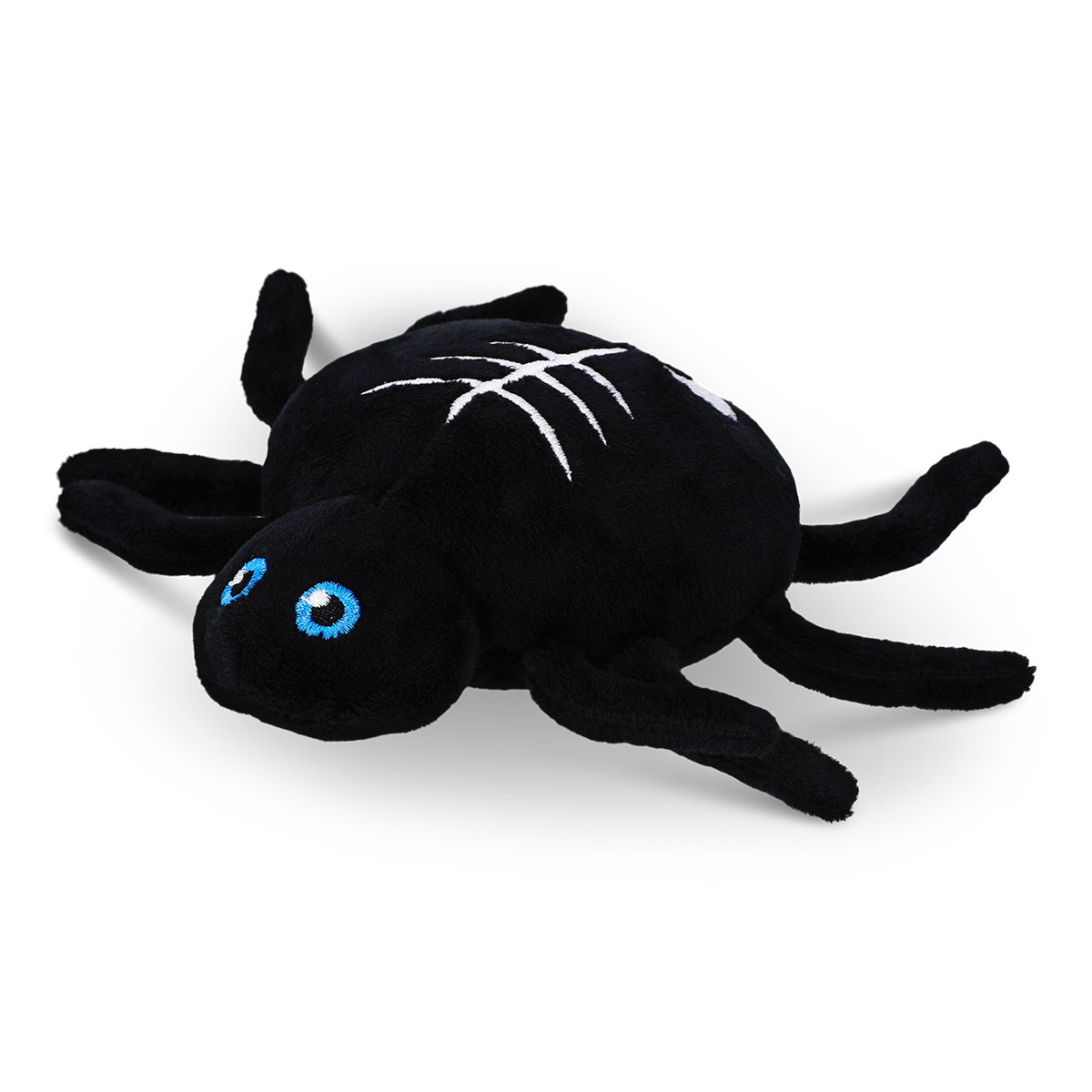 Flying Tiger Copenhagen skeleton spider pet toy with black and orange design, ideal for engaging and entertaining cats or small pets.