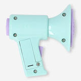Flying Tiger Copenhagen voice changer gadget with three effects, featuring colorful buttons and compact handheld design.