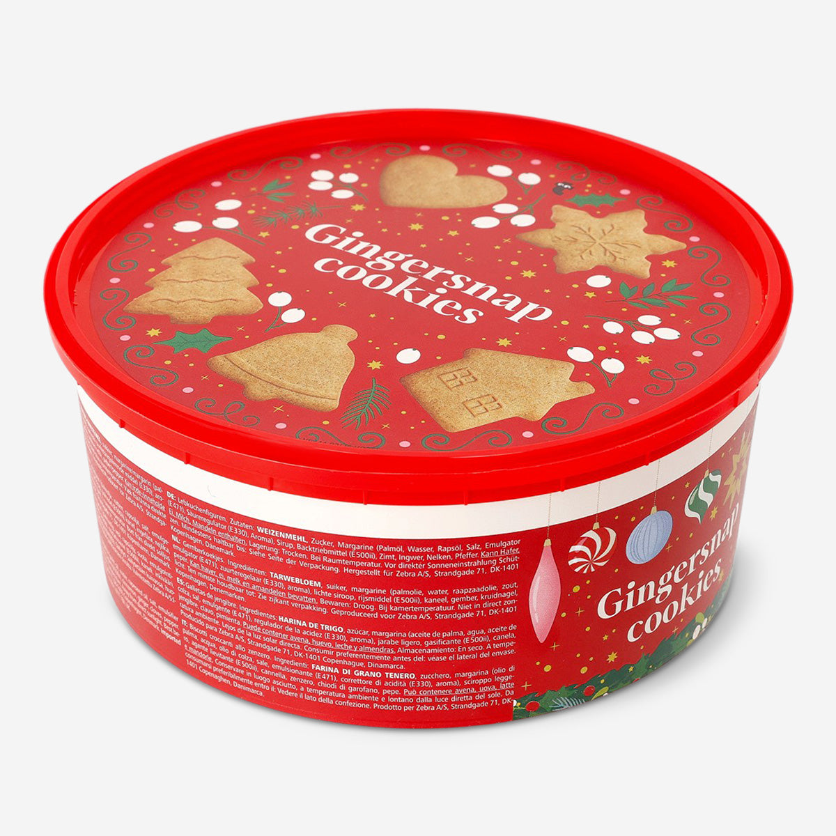Flying Tiger Copenhagen gingerbread cookies arranged in a festive package
