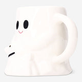 Flying Tiger Copenhagen ghost mug with dog design, 400 ml ceramic kitchen cup featuring a playful ghost and dog illustration.