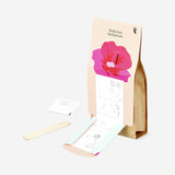 Flying Tiger Copenhagen Hollyhock grow kit for home gardening, featuring seed packets, soil, and planting tools in a compact kit.