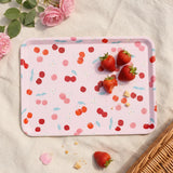 Decorative home tray with berry print, 31 cm, by Flying Tiger Copenhagen, featuring a colorful fruit pattern on a ceramic surface.