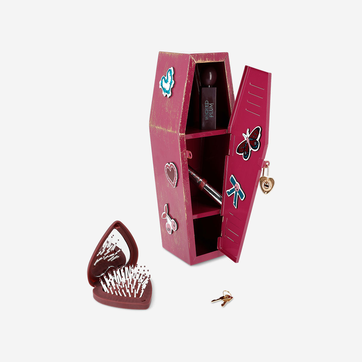 Flying Tiger Copenhagen coffin locker gadget with magnetic closure, compact storage design, and sleek black finish.